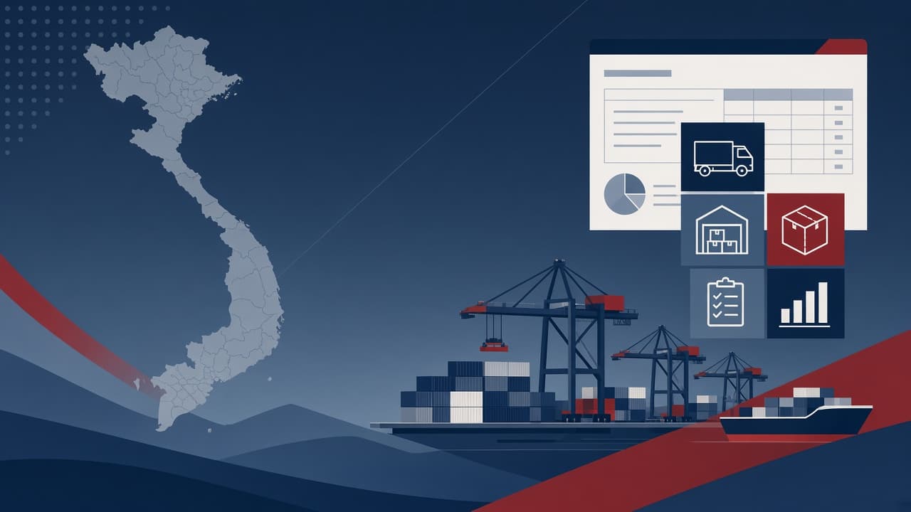 Minh họa ERP logistics Việt Nam: cảng, cont và module vận hành