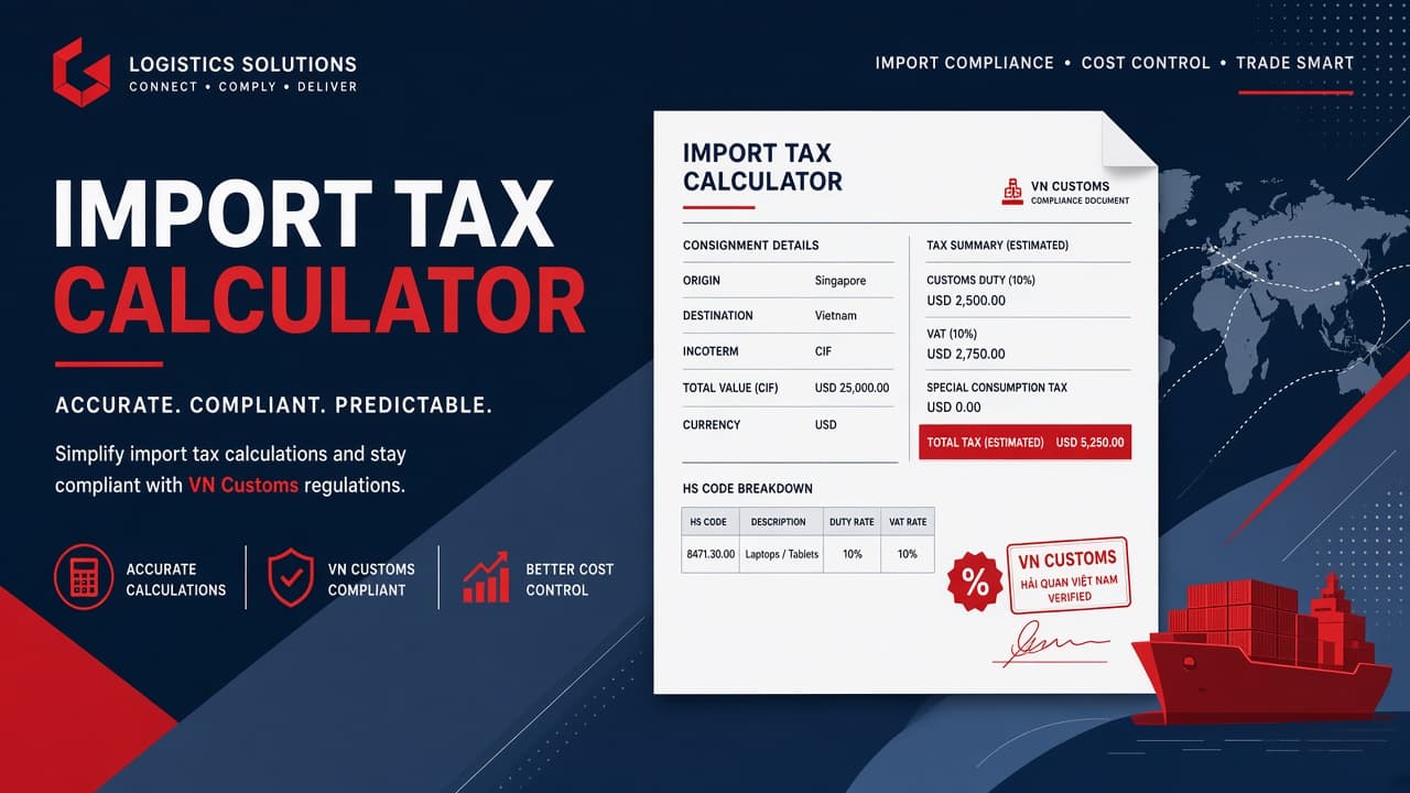 Công thức thuế nhập khẩu và VAT — landed cost hàng nhập